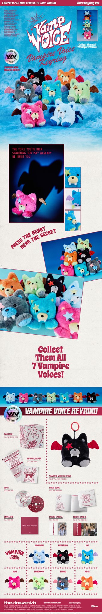 Preorder Enhypen - The Sin: Vanish Official Album with Weverse Gift