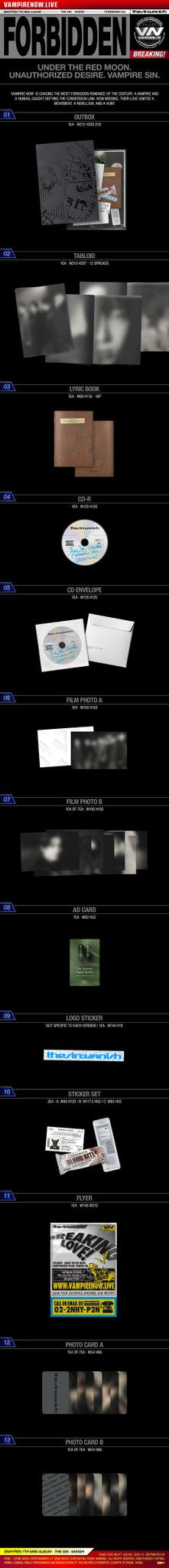 Preorder Enhypen - The Sin: Vanish Official Album with Weverse Gift