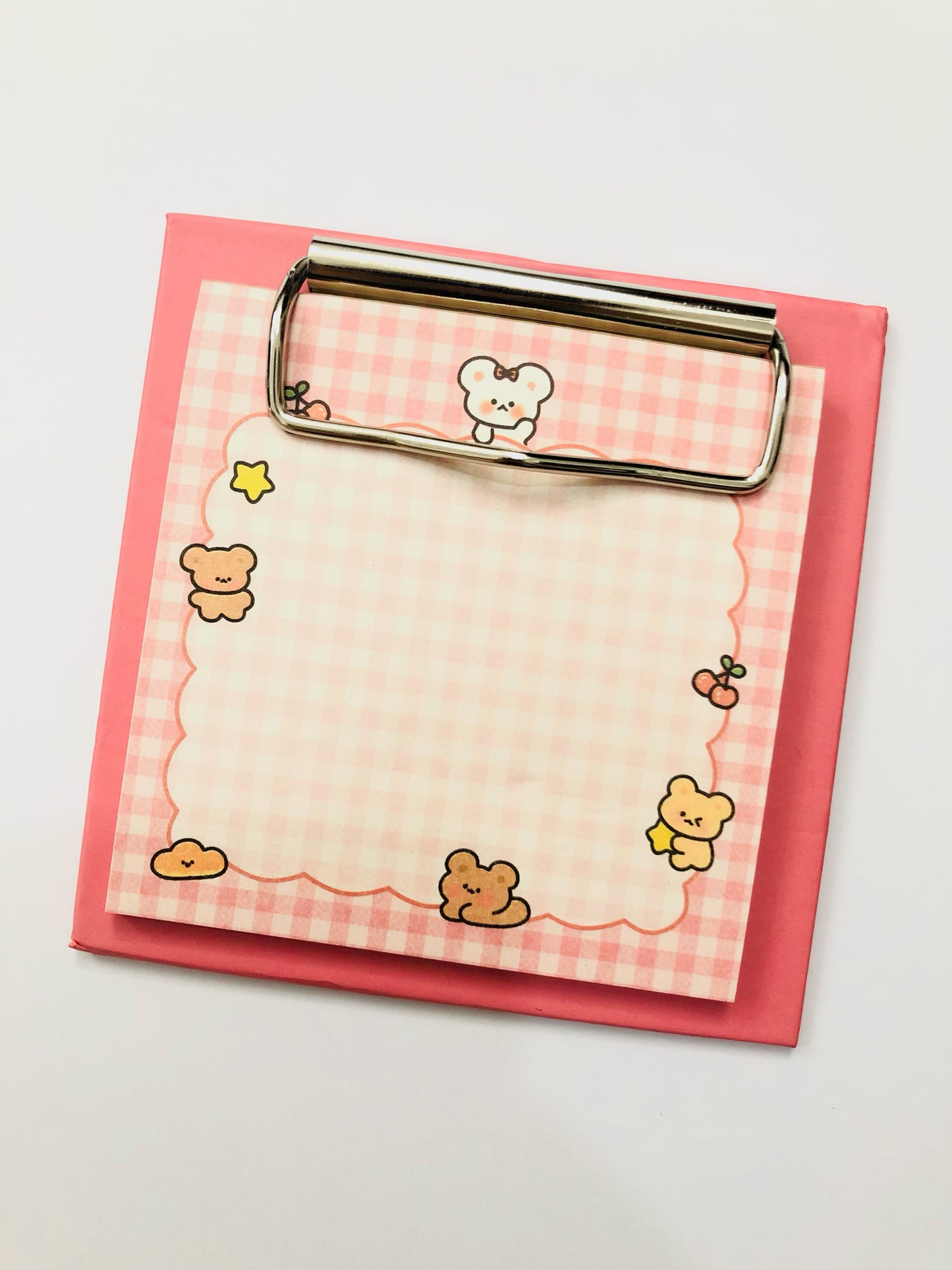 Clipboard Kawaii Memopad (Pink)