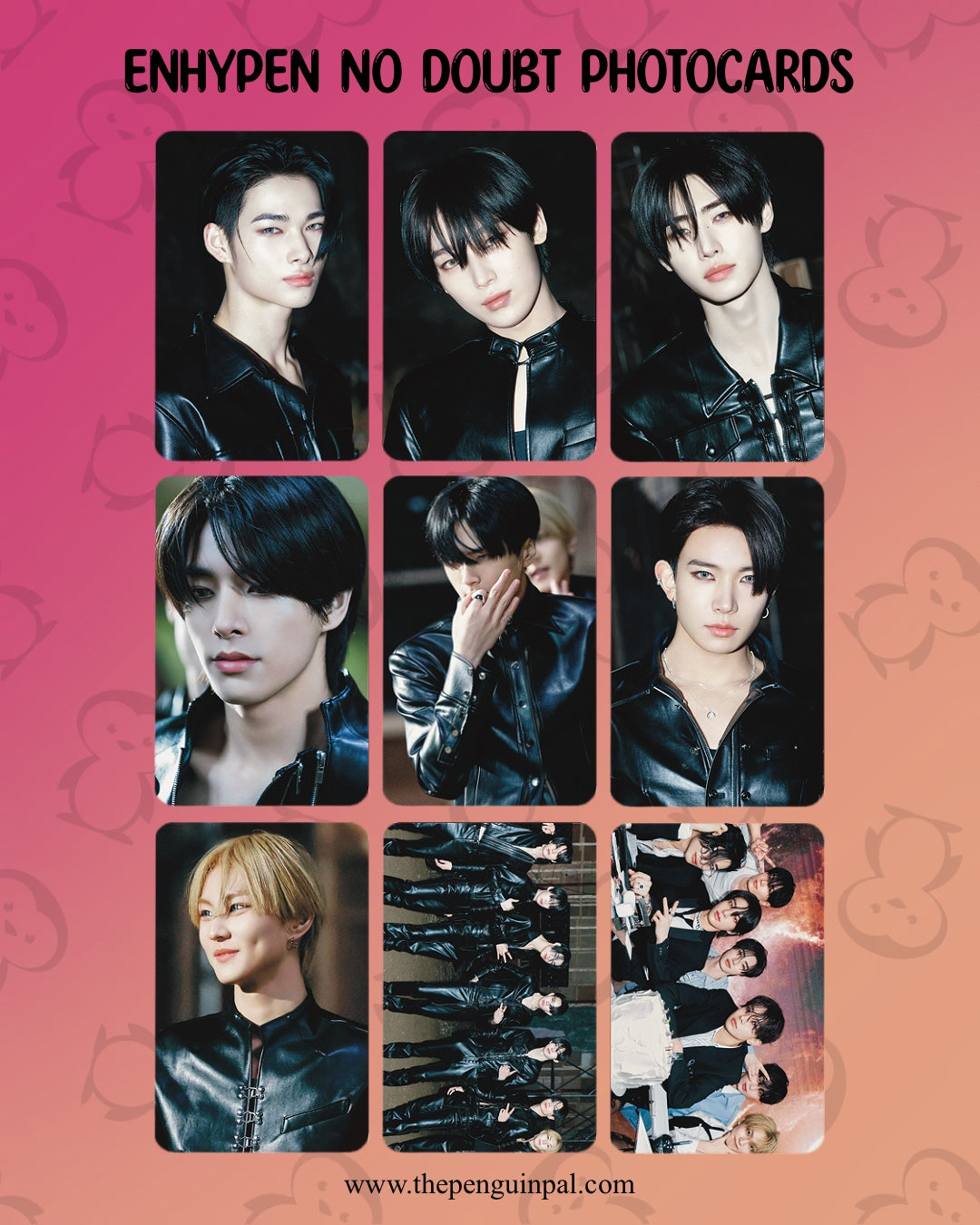 Enhypen No Doubt Photocards (9 pcs)