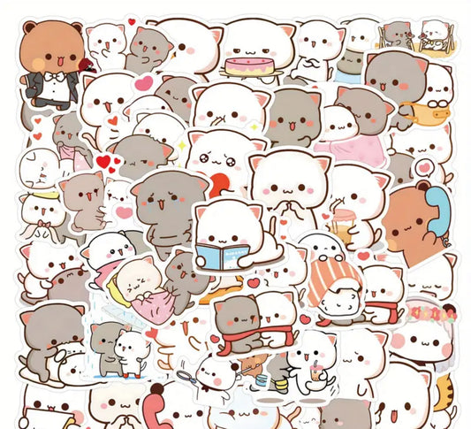 Mochi Cat Stickers (25 pcs)