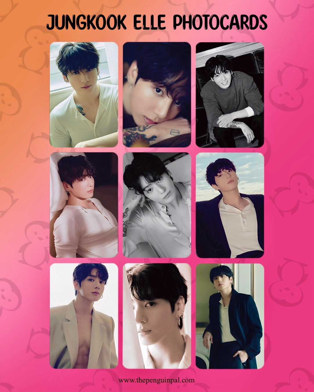 Jungkook Photocards (9 pcs)