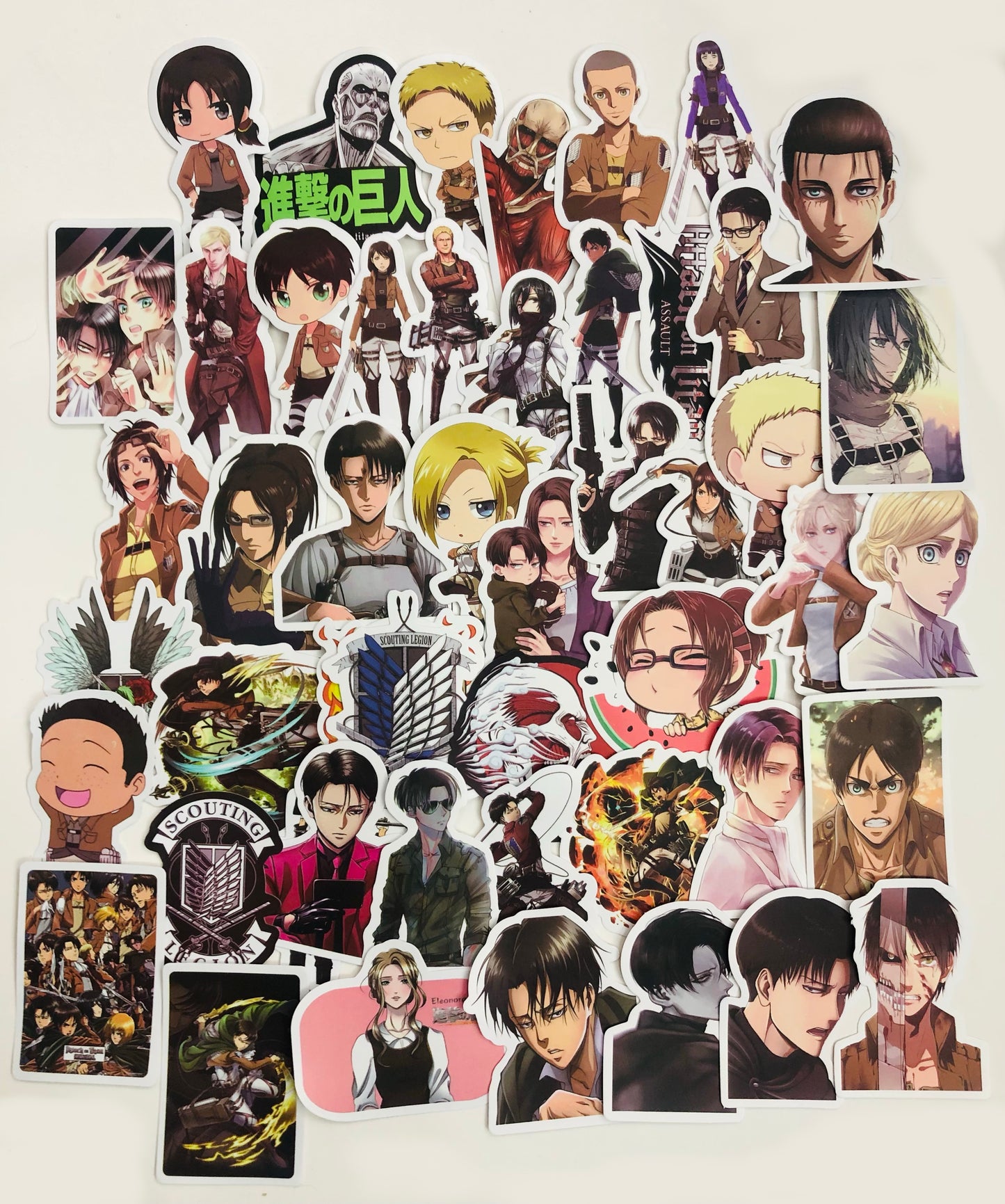 Attack On Titan Matte Stickers (Restickable)