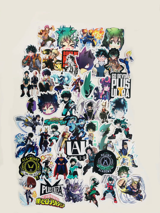 My Hero Academia Stickers (Restickable)