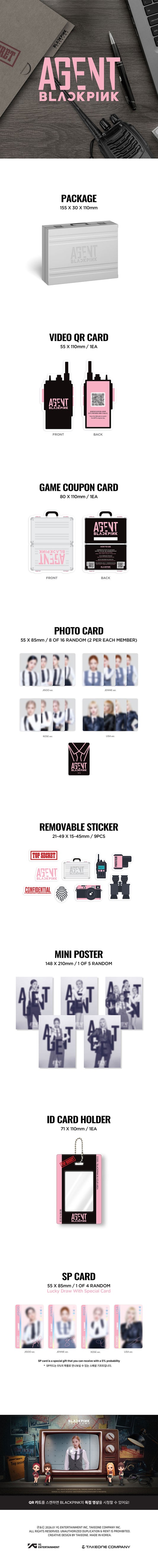 PREORDER BLACKPINK - THE GAME OFFICIAL PHOTOCARD COLLECTION AGENT BLACKPINK