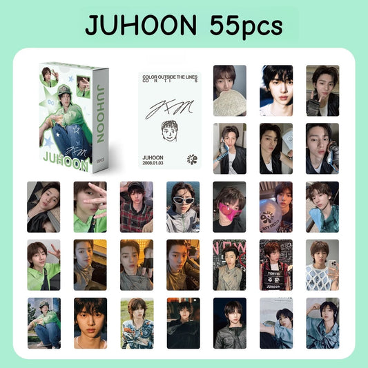 Juhoon Holographic Double Sided Photocards (55 pcs)