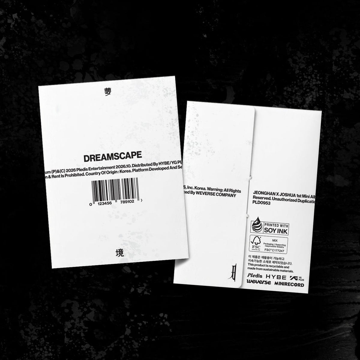 PREORDER SEVENTEEN JEONGHAN X JOSHUA - DREAMSCAPE OFFICIAL ALBUM WITH WEVERSE GIFT
