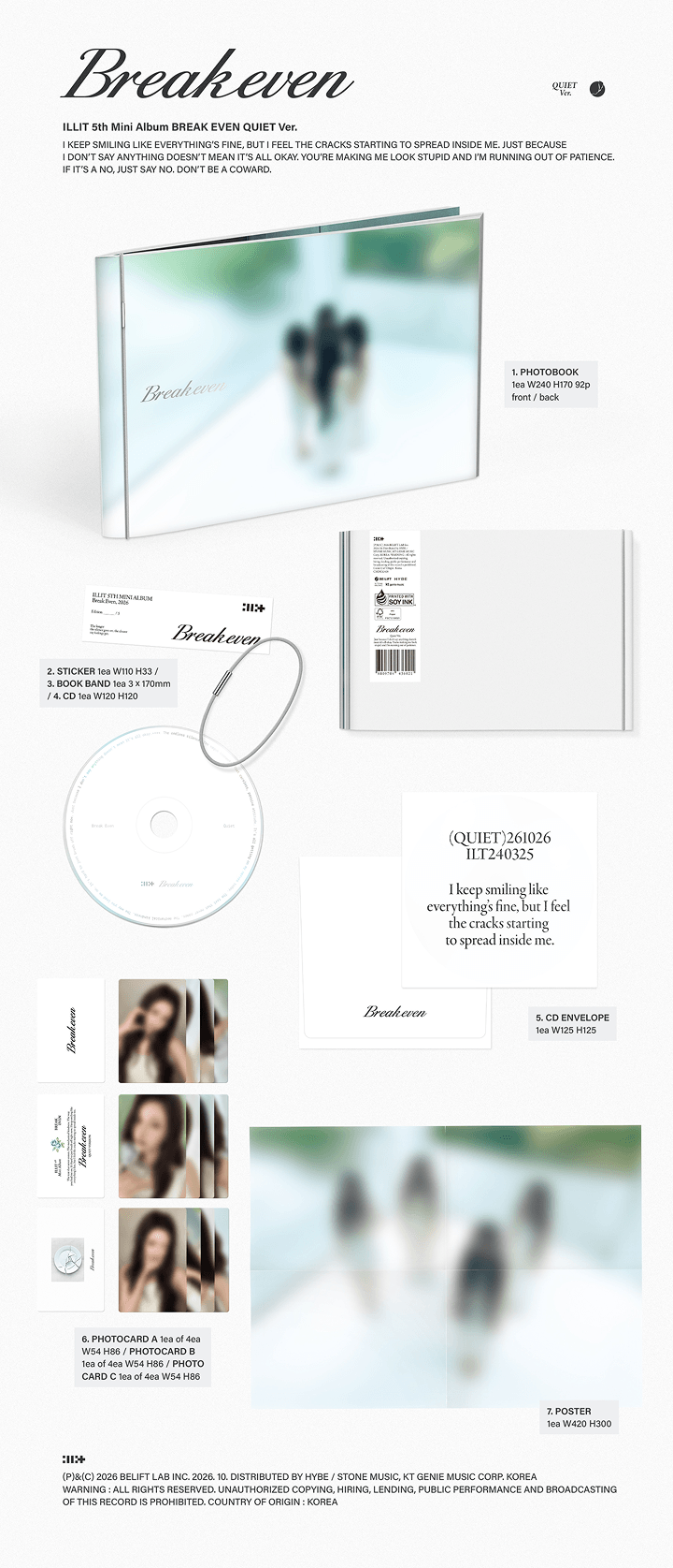 PREORDER ILLIT - BREAK EVEN OFFICIAL ALBUM WITH WEVERSE GIFT