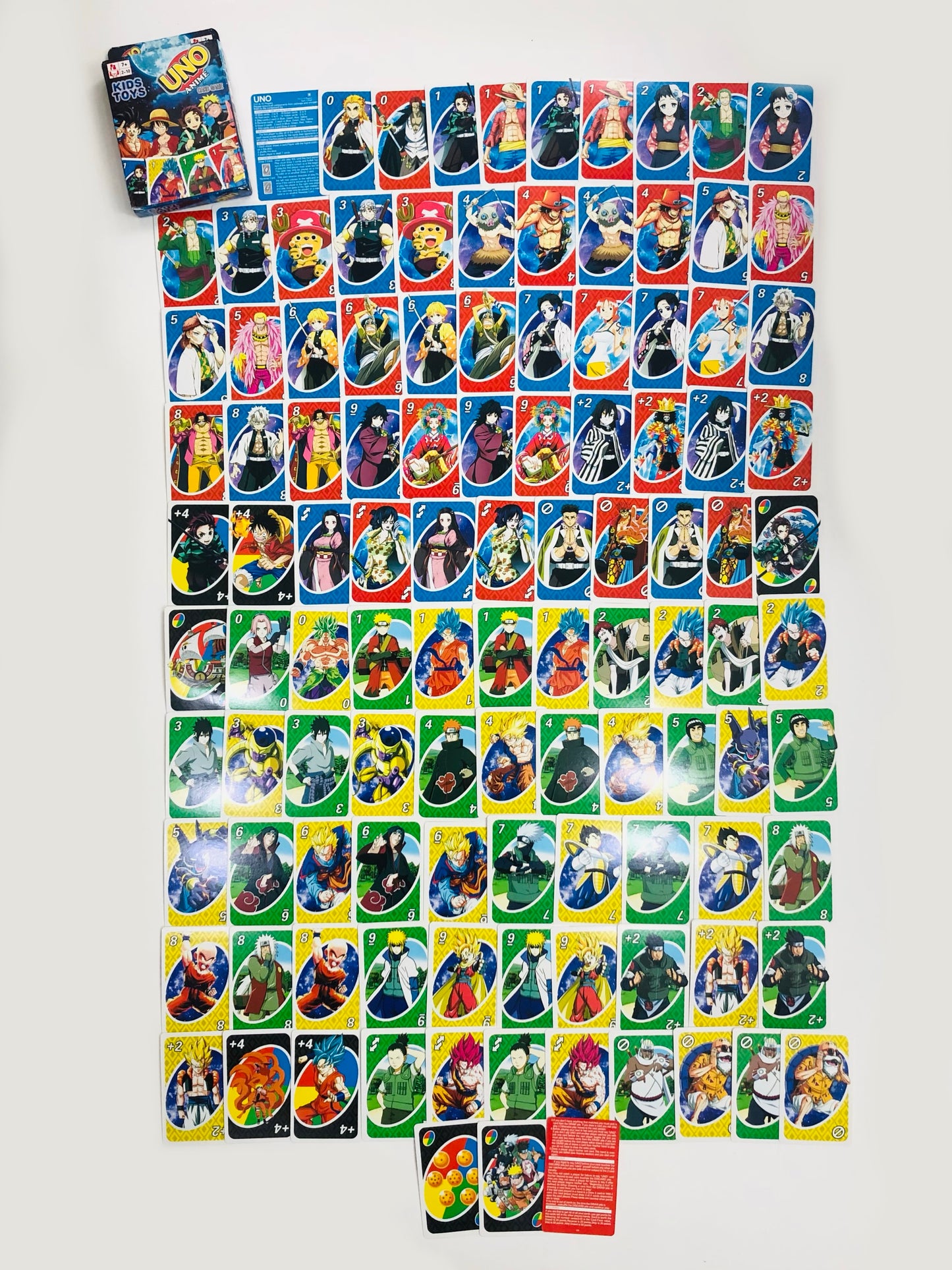 Anime UNO Playcards (110 pcs)