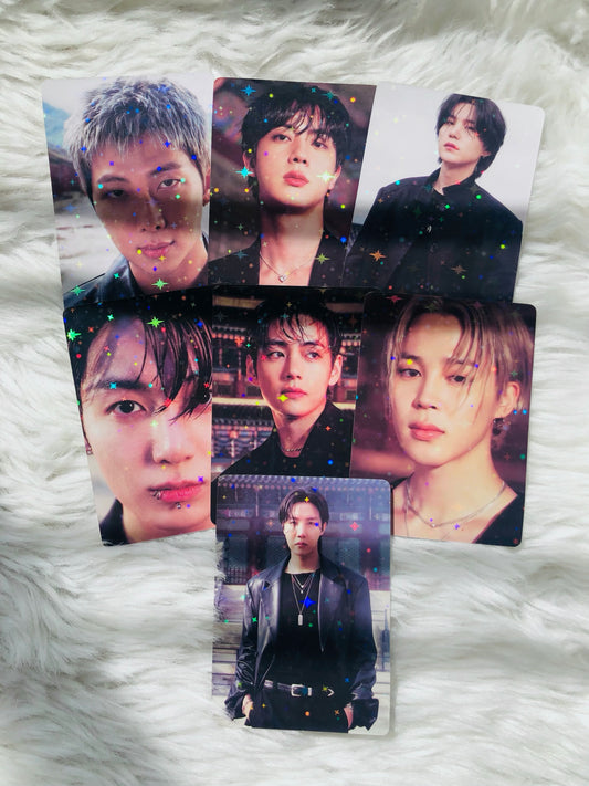 BTS Arirang Star Holographic Double Sided Photocards (7 pcs)