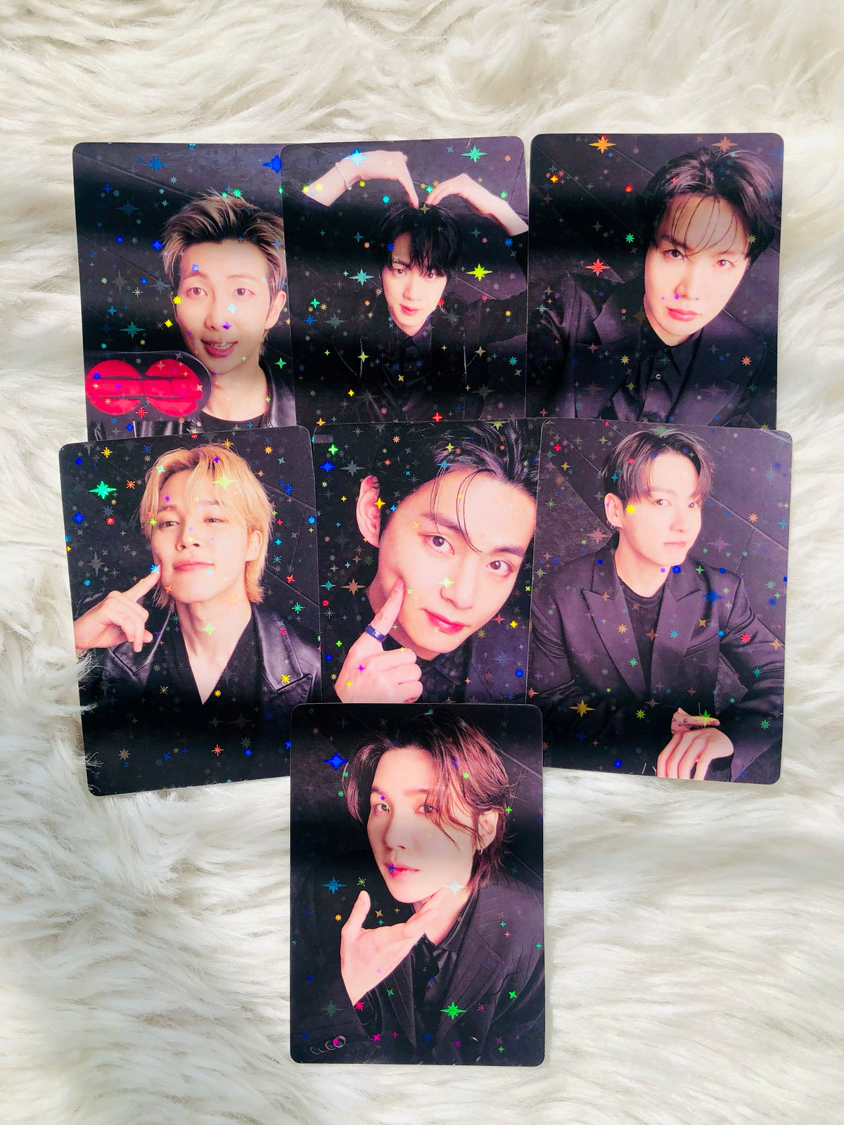 BTS Arirang Star Holographic Double Sided Photocards (7 pcs)