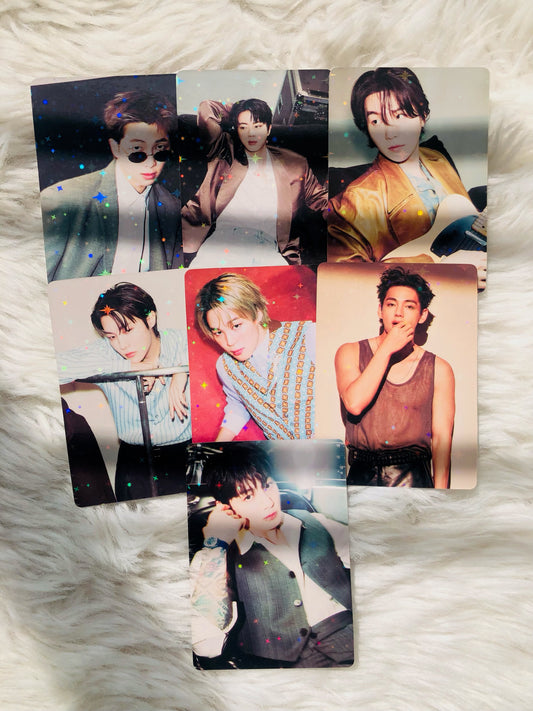 BTS Arirang Star Holographic Double Sided Photocards (7 pcs)