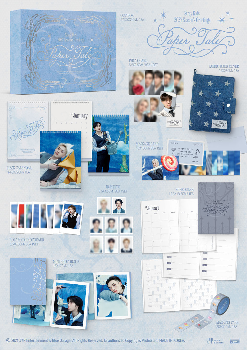 PREORDER STRAY KIDS -  PAPER TALE 2027 SEASON'S GREETINGS