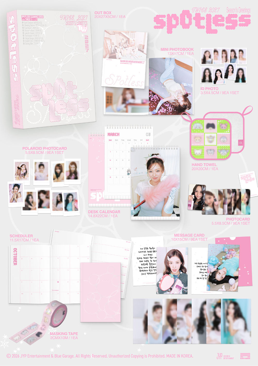 PREORDER TWICE - SPOTLESS 2027 SEASON'S GREETINGS