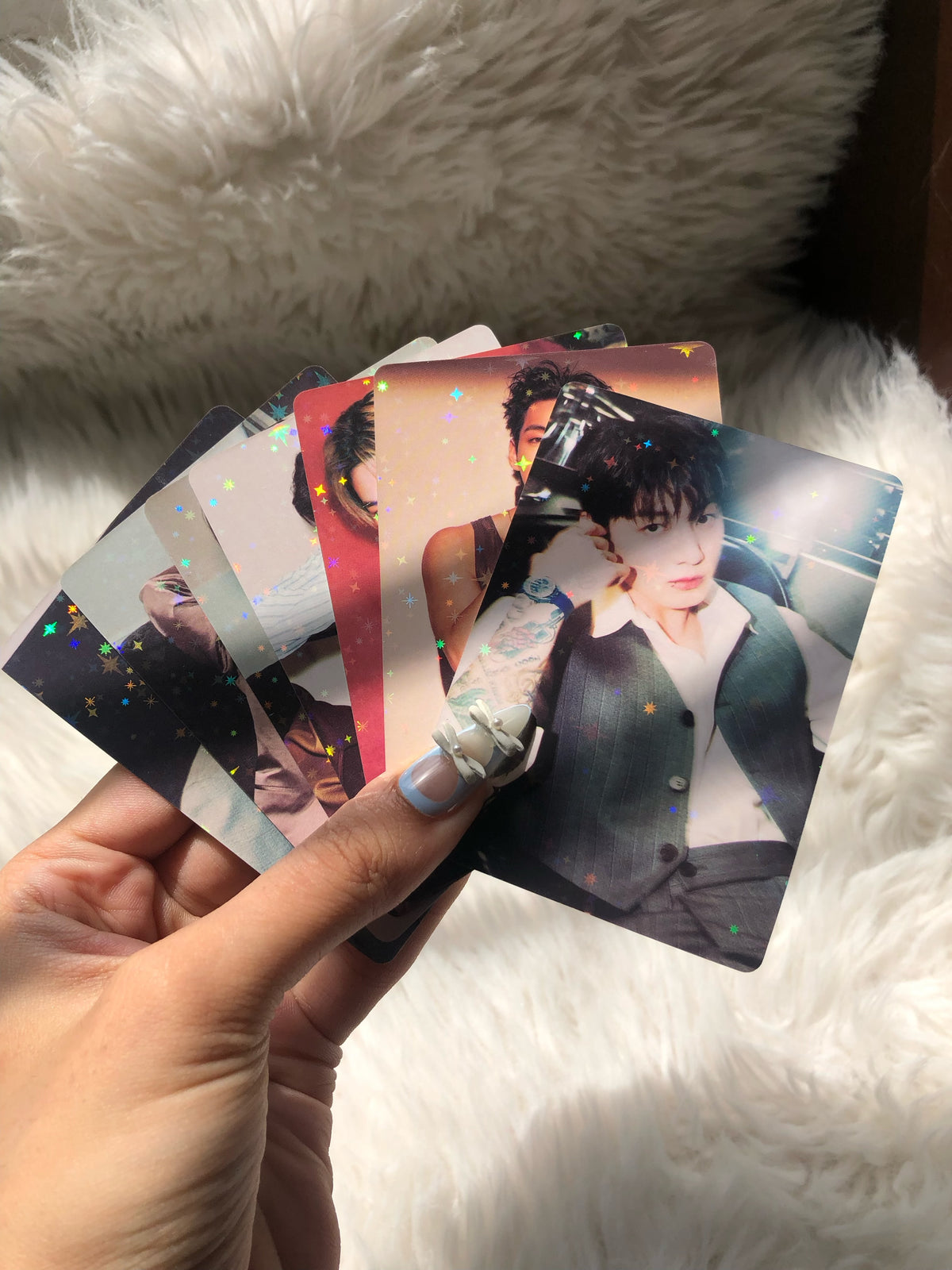 BTS Arirang Star Holographic Double Sided Photocards (7 pcs)