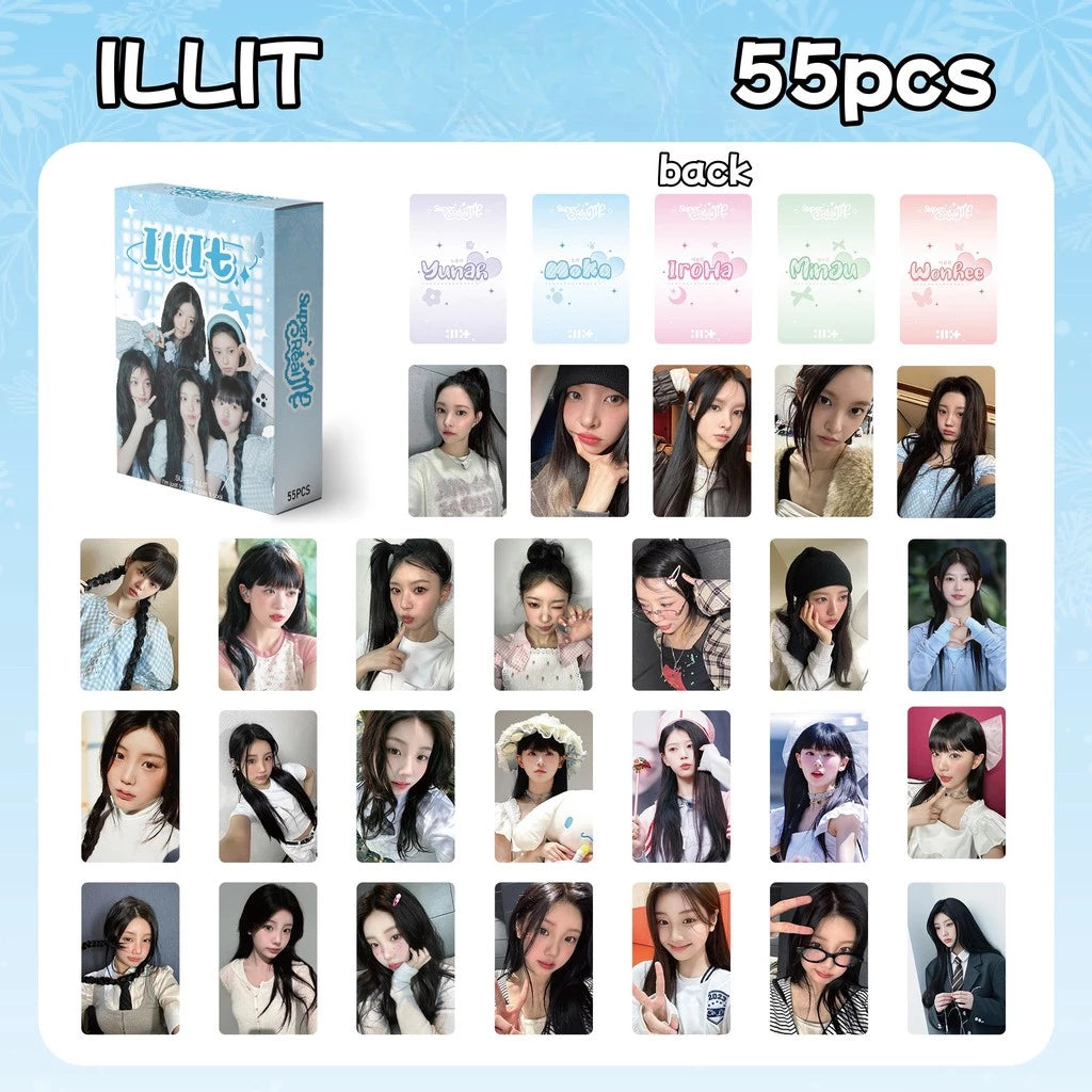 Illit Holographic double sided Photocards (55 pcs)
