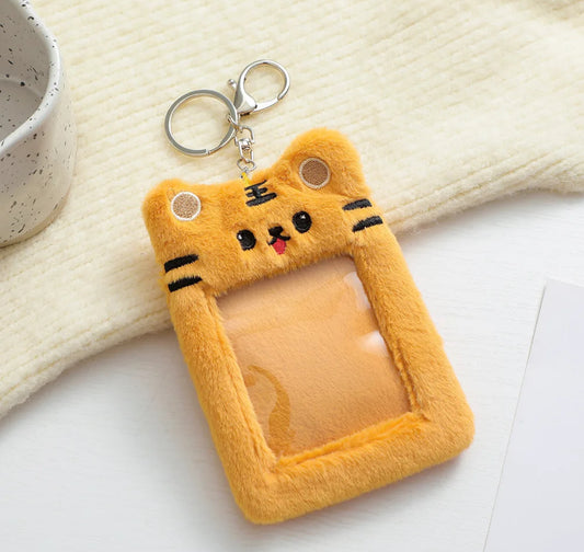 Photocard Plush Keychain Holder (Tiger)