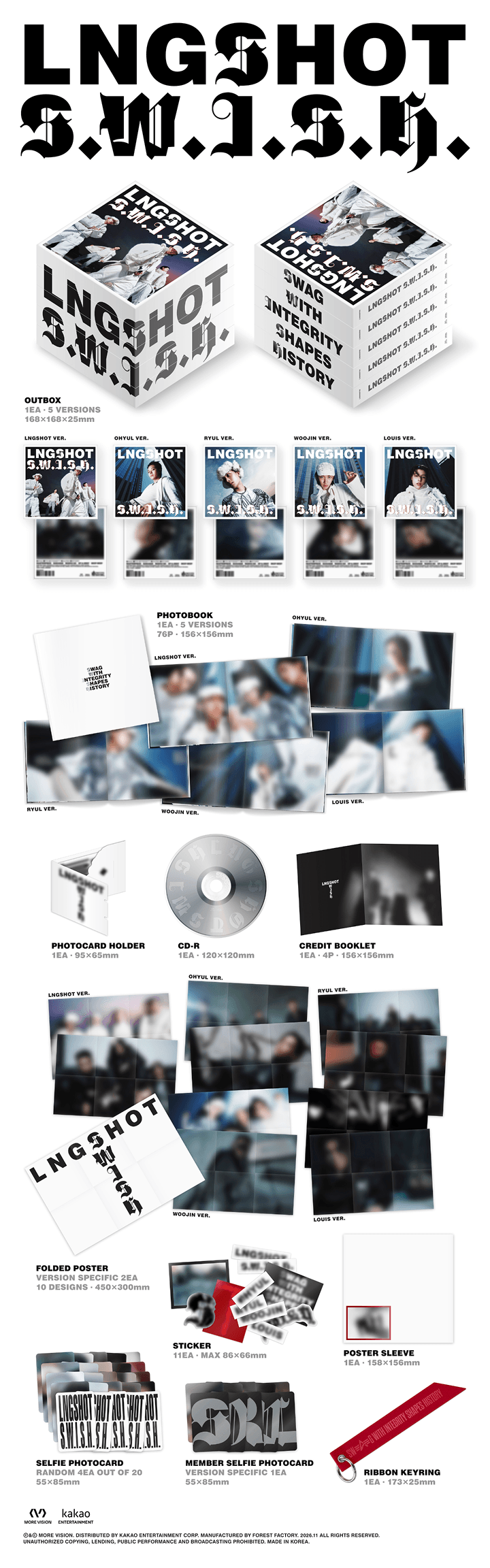 LNGSHOT - S.W.I.S.H. EP OFFICIAL ALBUM WITH WEVERSE GIFT