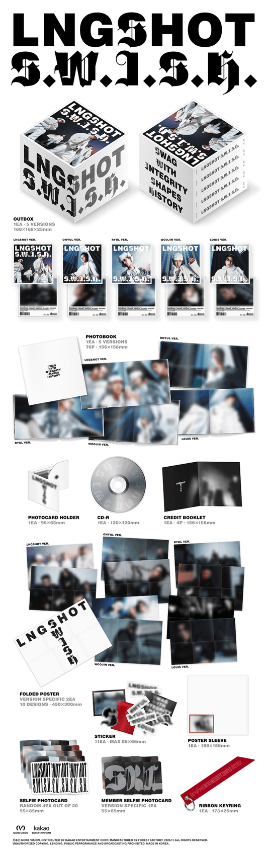 LNGSHOT - S.W.I.S.H. EP OFFICIAL ALBUM WITH WEVERSE GIFT
