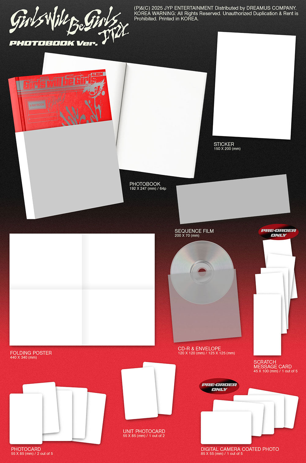 Preorder Itzy - Girls will be Girls Official Album With Apple Music Gift