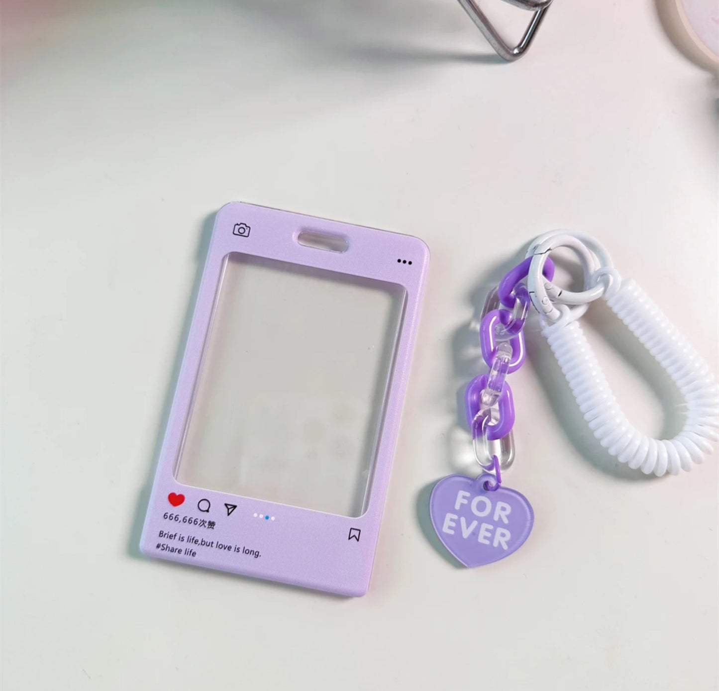 Acrylic Instagram Photocard Holder (Purple)