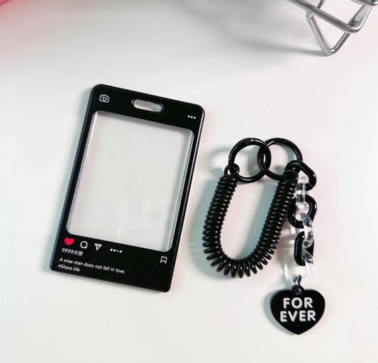 Acrylic Instagram Photocard Holder (Black)