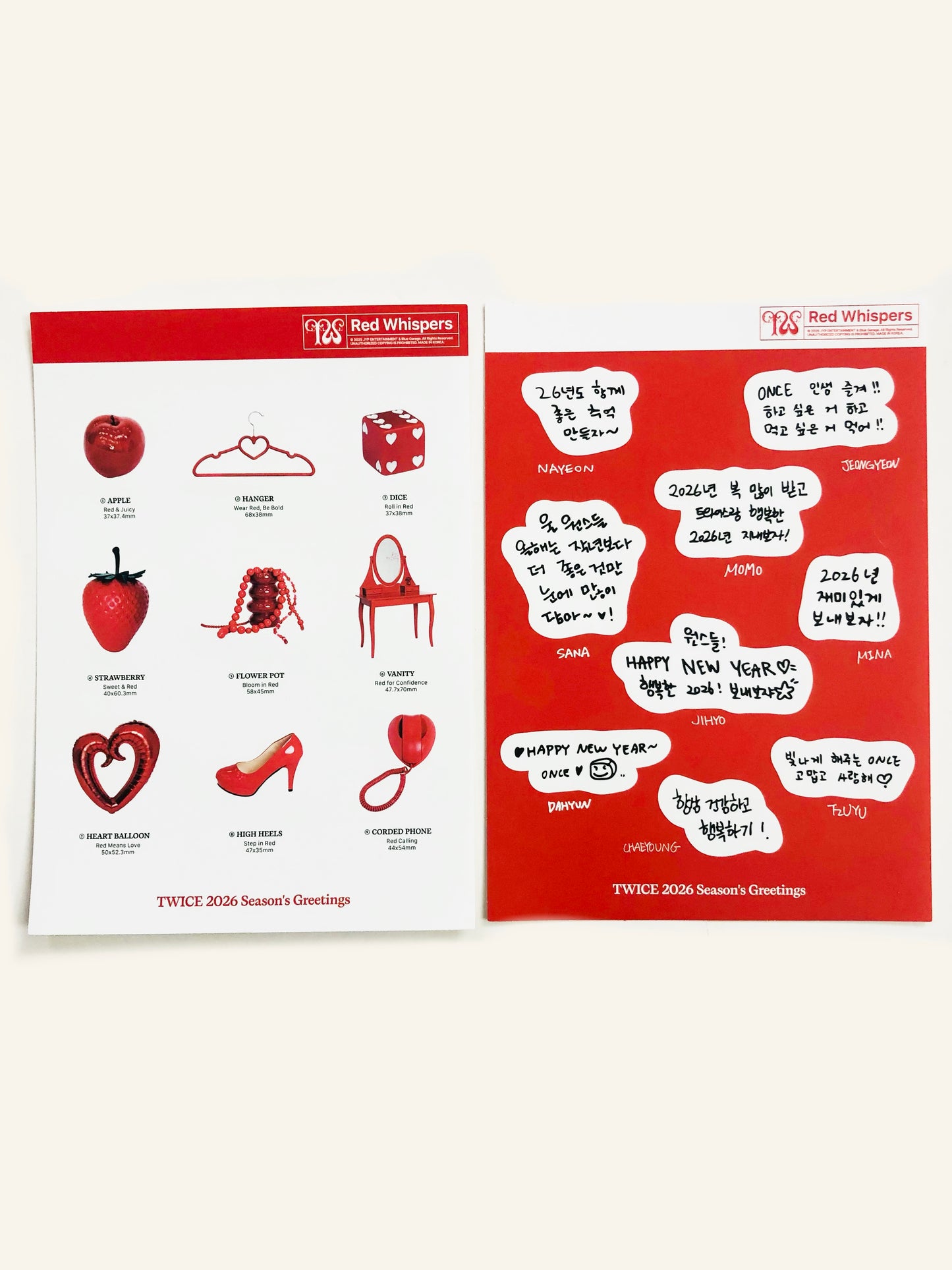 Twice 2026 Season’s Greetings Official Inclusions