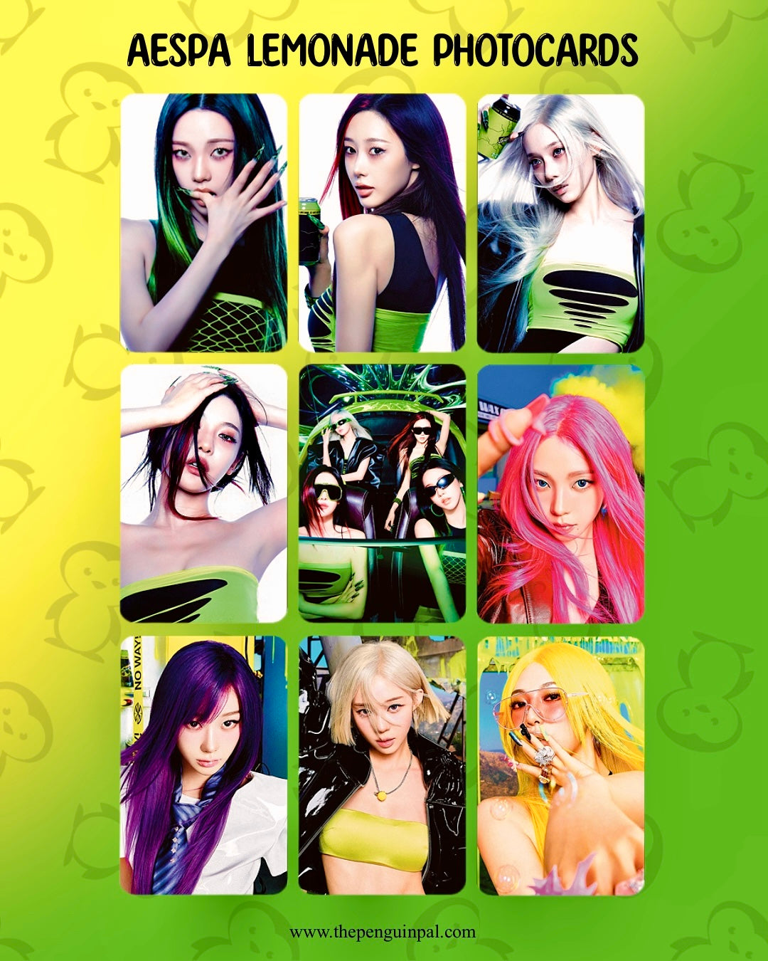 Aespa Lemonade Photocards (9 pcs)