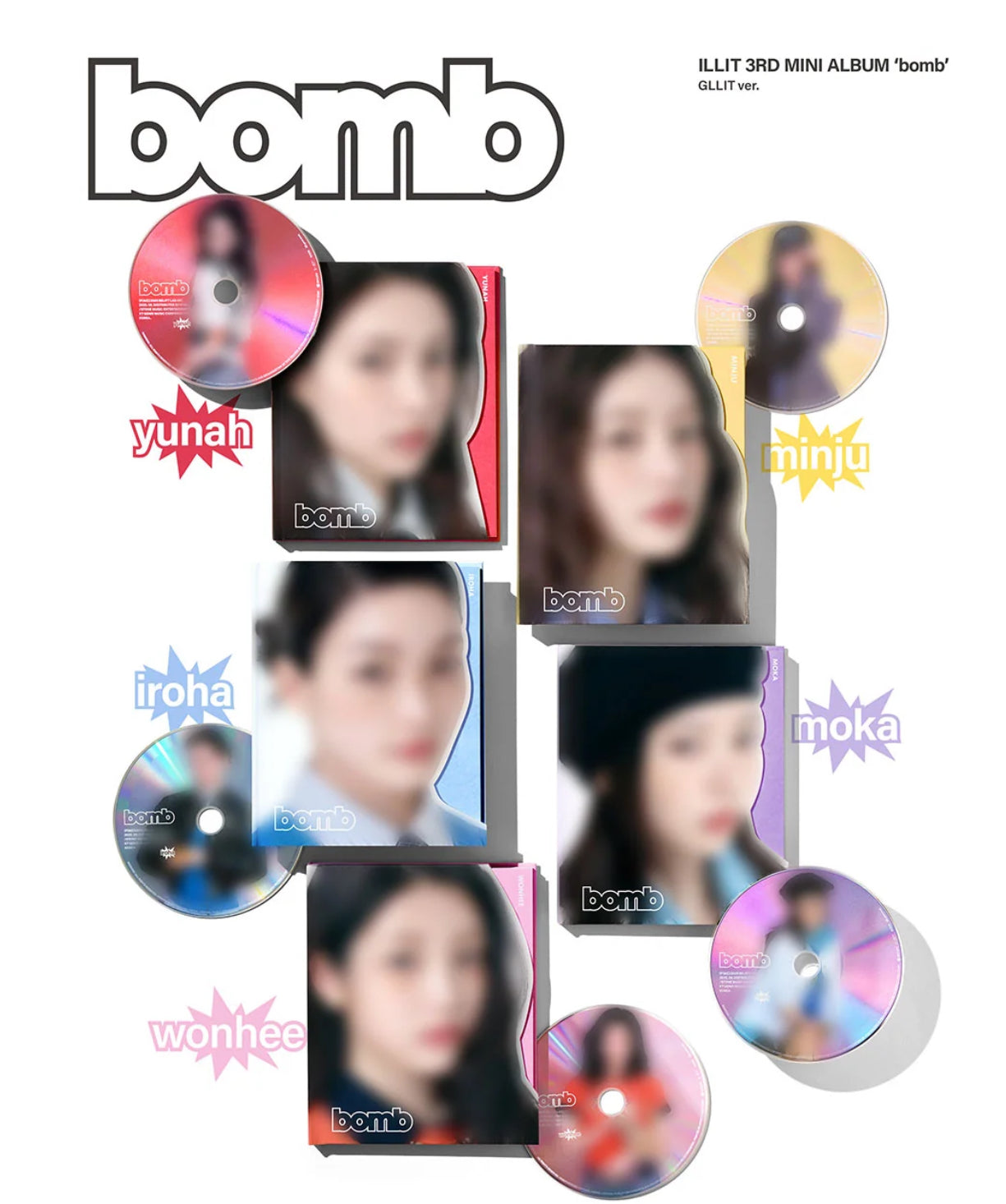 Preorder Illit - Bomb Official Album With Weverse Gift