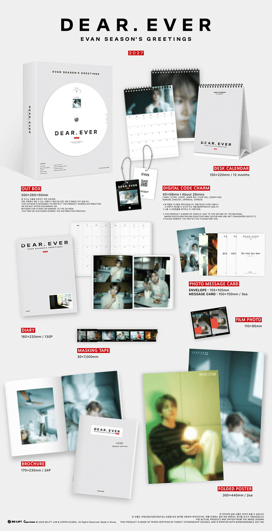 PREORDER EVAN - DEAR. EVER 2027 SEASON'S GREETINGS WITH APPLE MUSIC GIFT