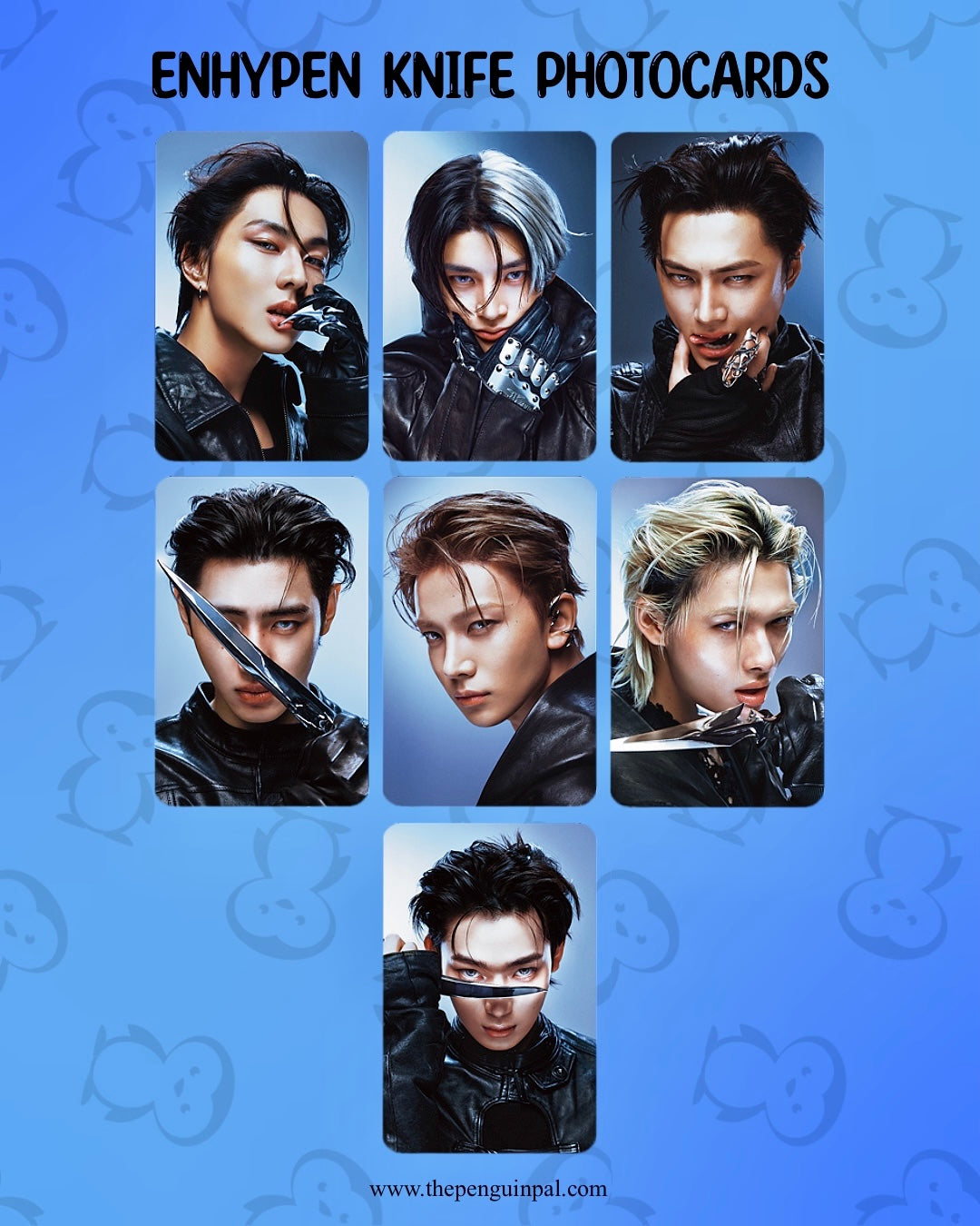 Enhypen Knife Photocards (7 pcs)
