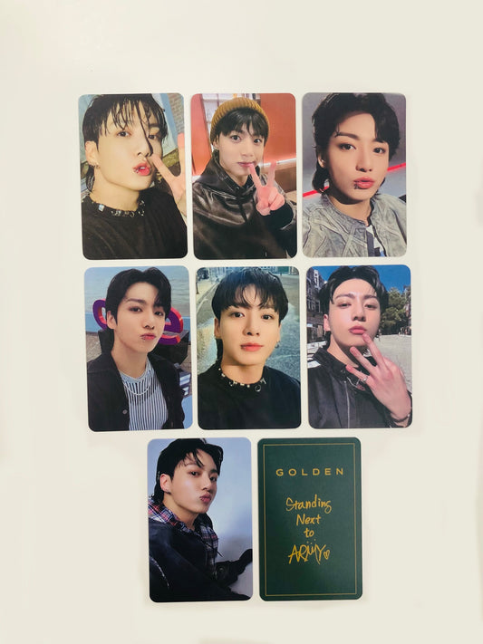 Golden Double sided Matte photocards (7 pcs)