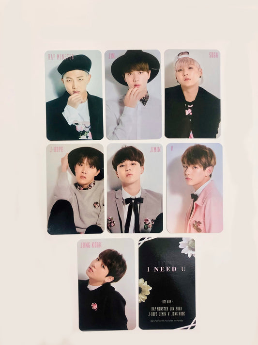 I Need U double sided photocards (7 pcs)