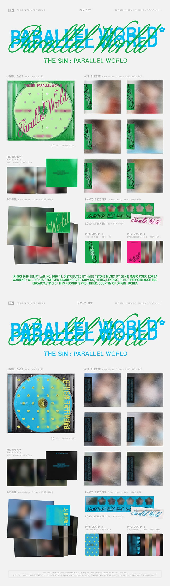 Preorder Enhypen - The Sin: Parallel World Official Album with Weverse Gift