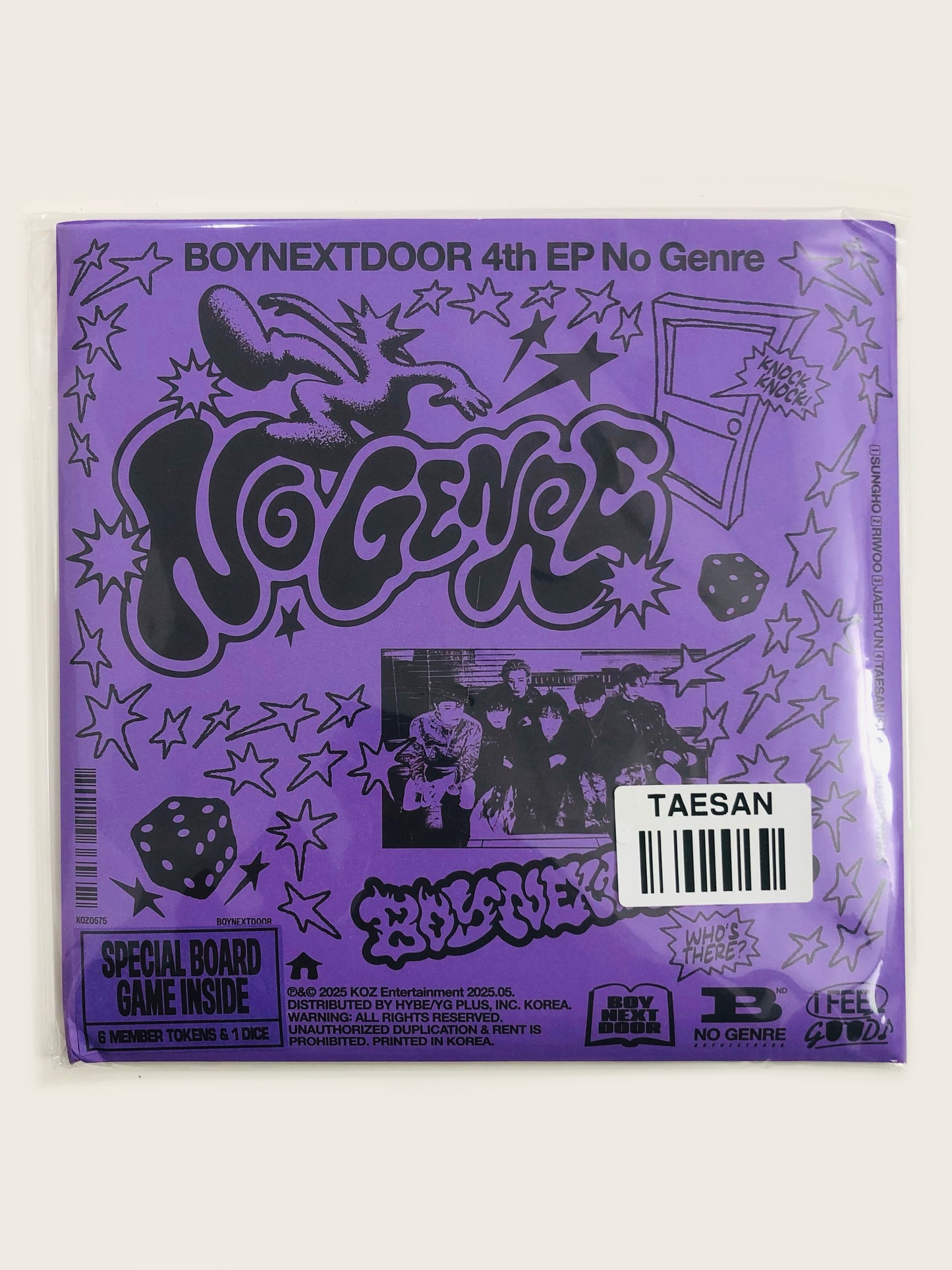 Boynextdoor - No genre Official Board Game Taesan Album