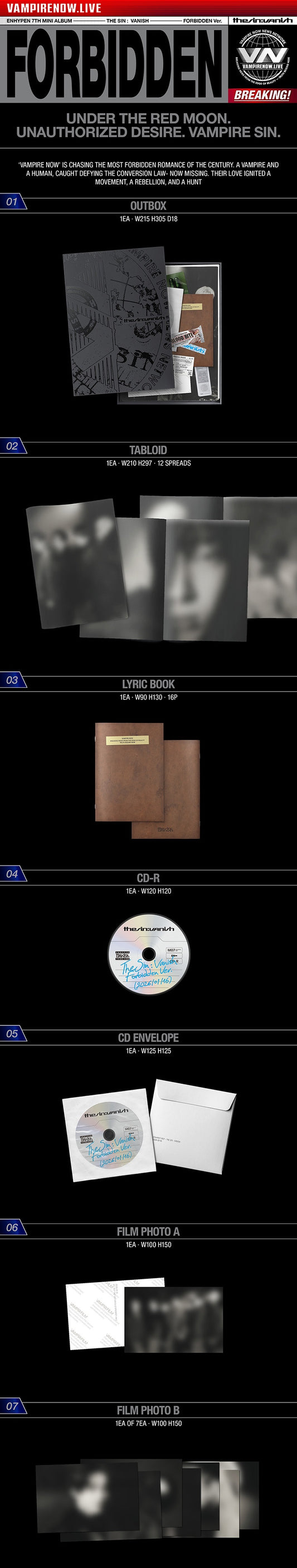 Enhypen The Sin: Vanish Standard Official Album