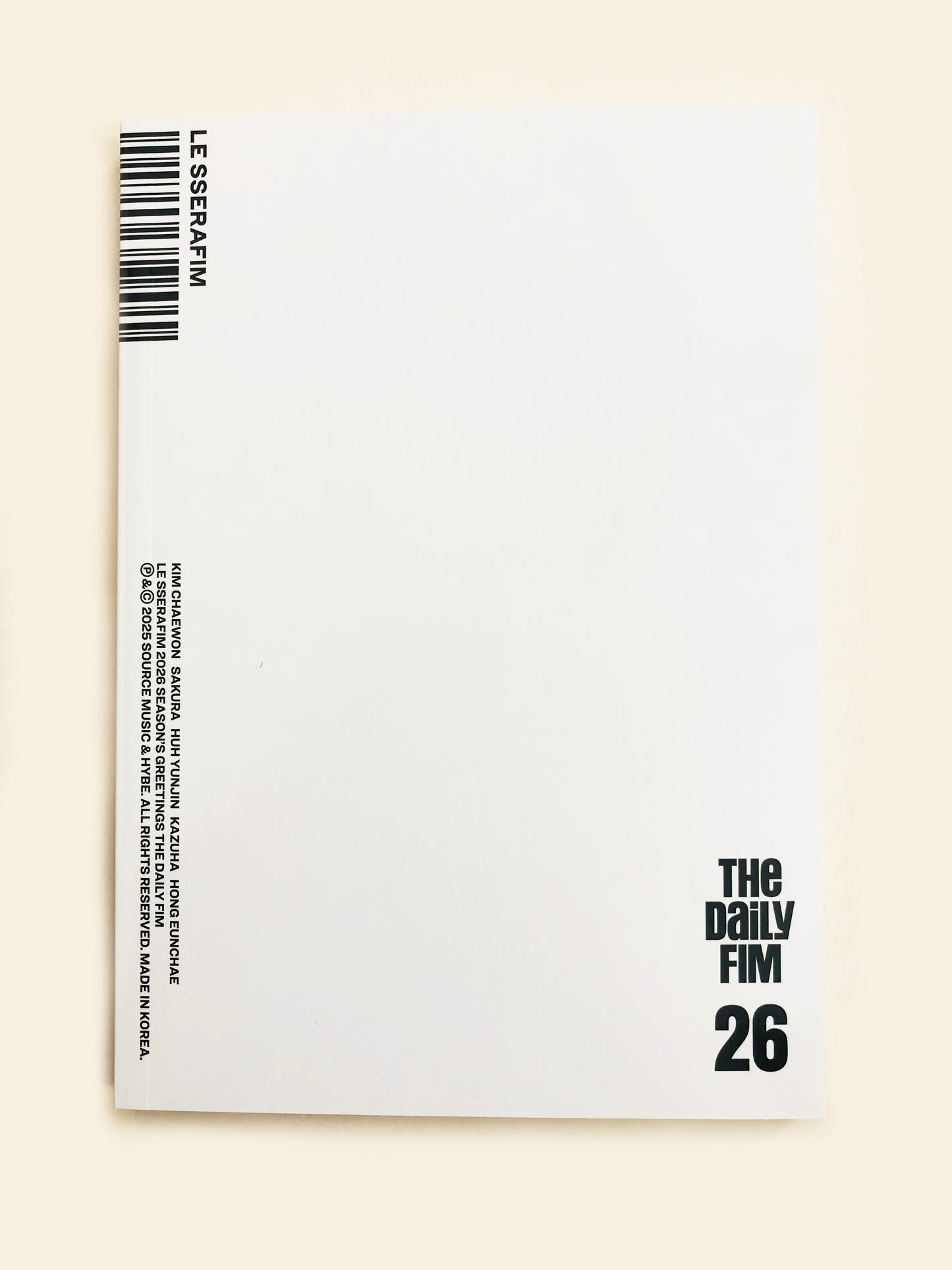 Le Sserafim 2026 Season’s Greetings Official Inclusions