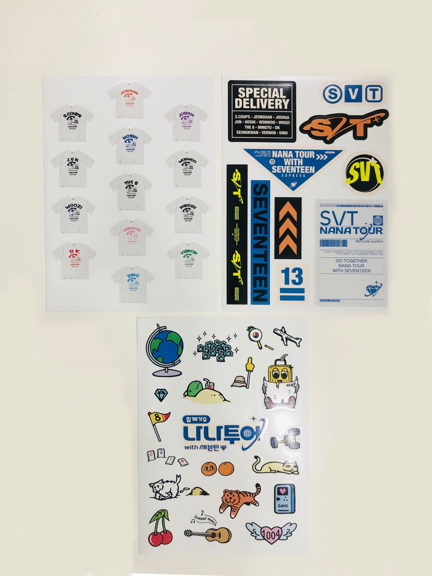 Seventeen Nana Tour Official Sticker Set