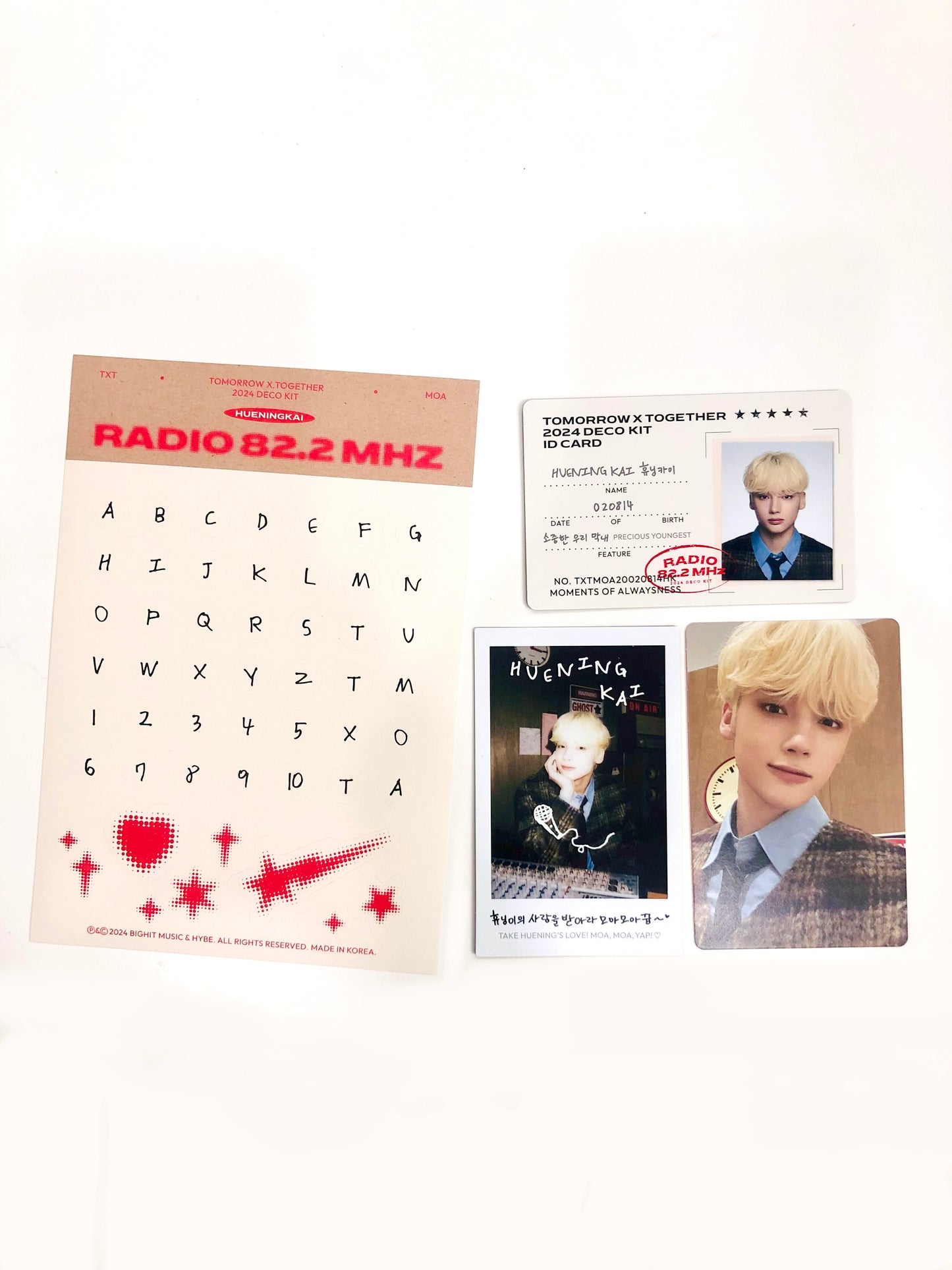 TXT Deco Kit 2024 Official Kai Set