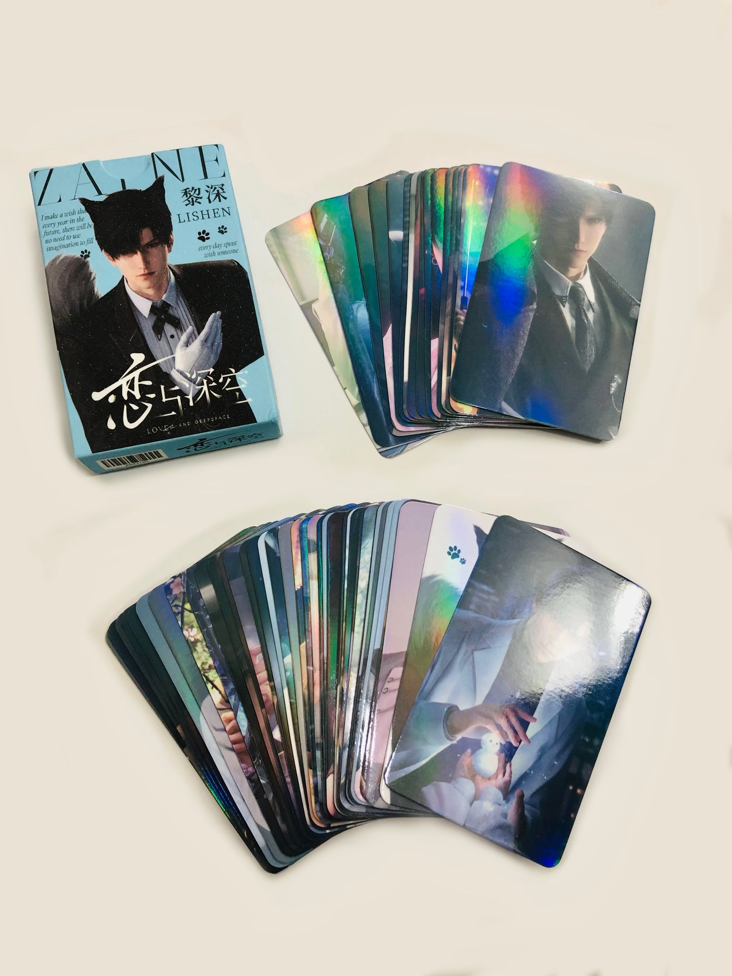 Love & Deepspace - Zayne Holographic Photocards (55 pcs)