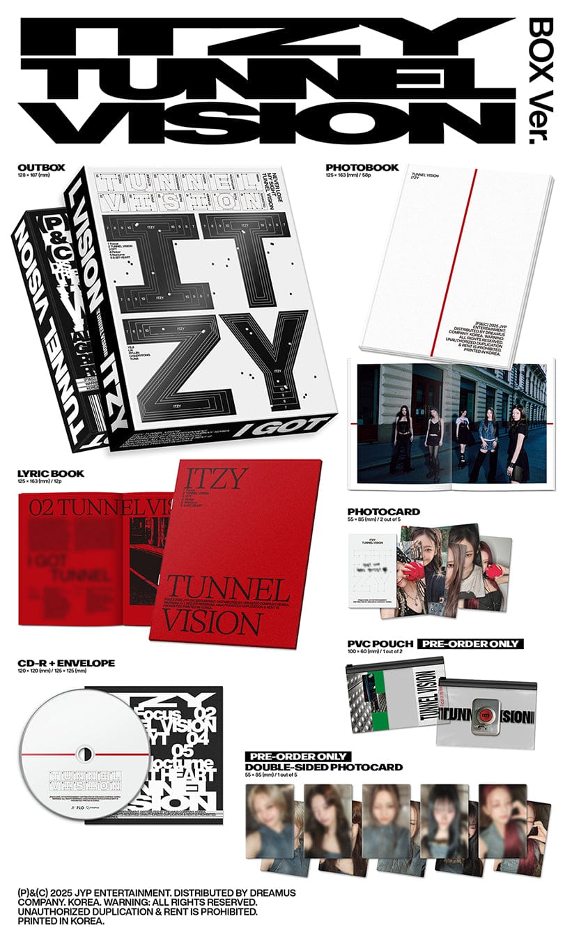 Itzy Tunnel Vision Box Version Official Album