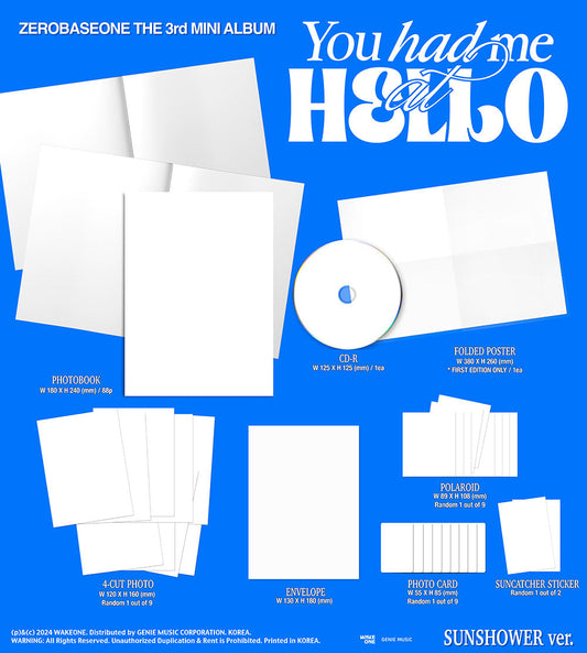 Preorder ZB1 - You Had Me At Hello Official Album