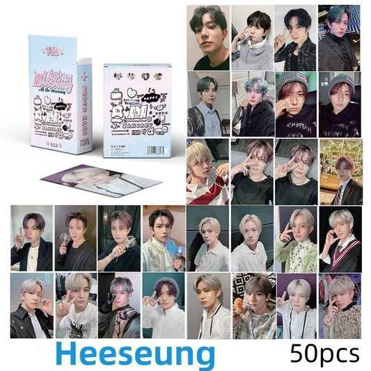 Heeseung Rainbow Holographic Photocards (50 pcs)
