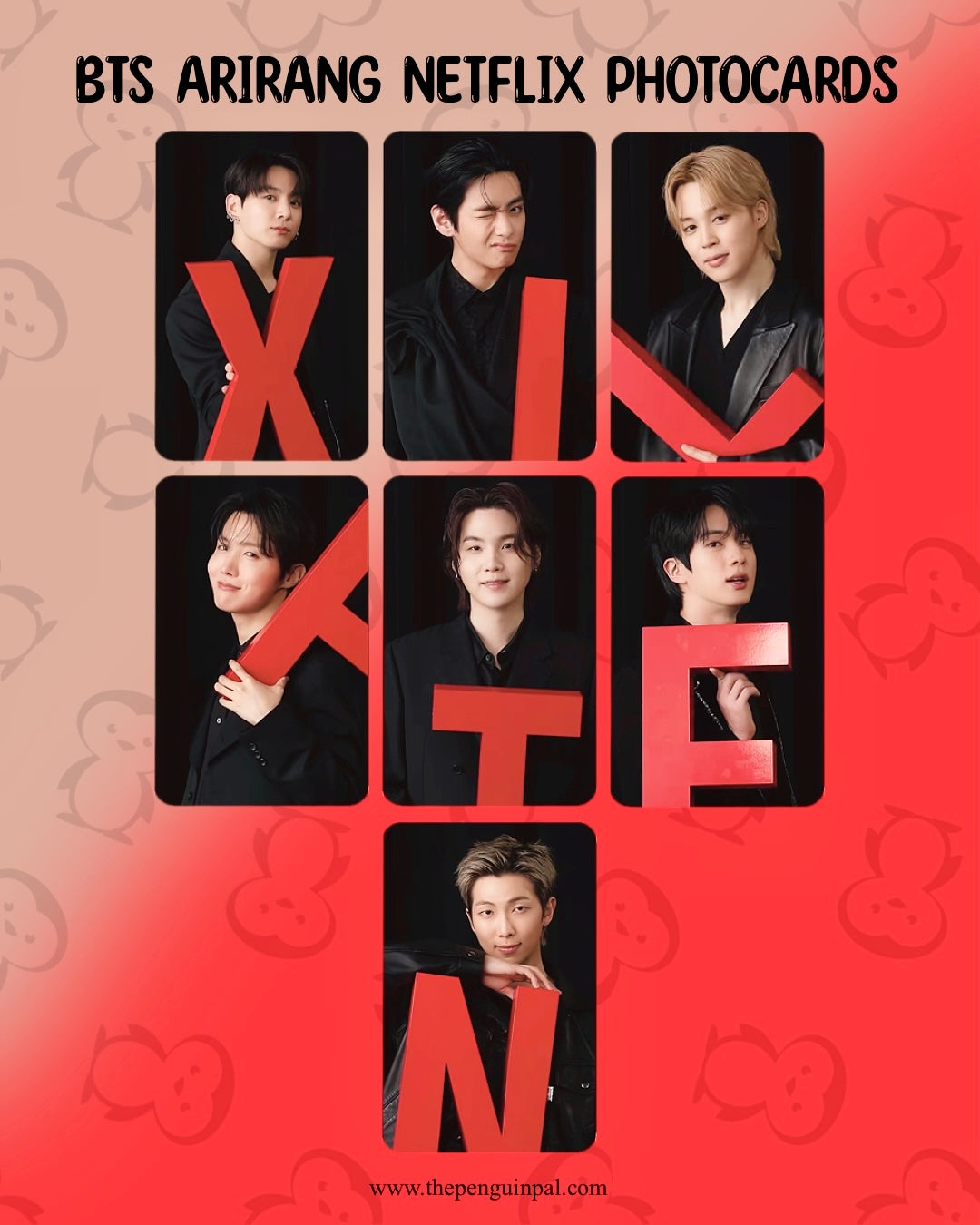 BTS Arirang NF Photocards (7 pcs)