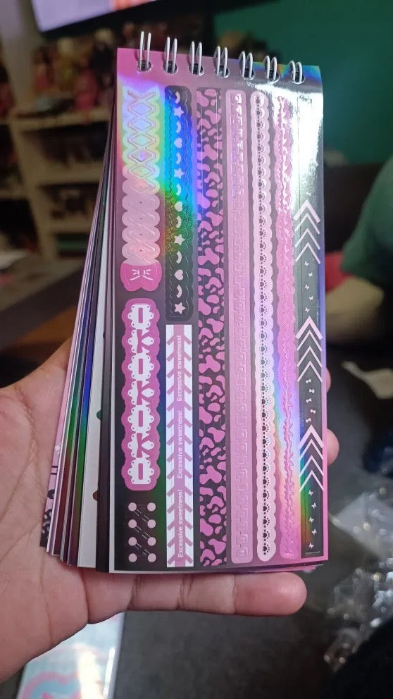 Holographic sticker sheet Book (30 sheets)
