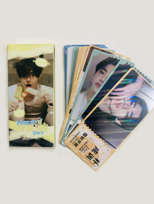 Sunghoon Holographic double sided bookmarks/ticket Set (40 pcs)