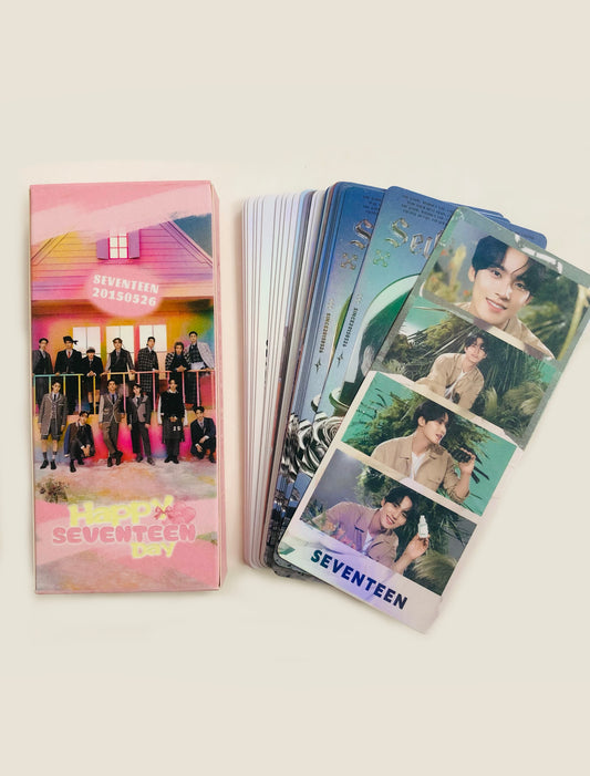Seventeen Holographic double sided bookmarks/ticket Set (40 pcs)