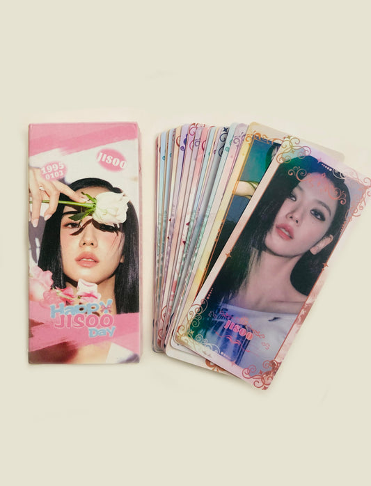 Jisoo Holographic double sided bookmarks/ticket Set (40 pcs)