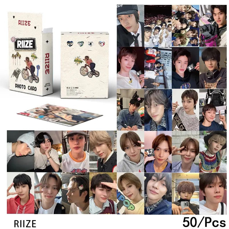 Riize Rainbow Holographic Photocards (50 pcs)
