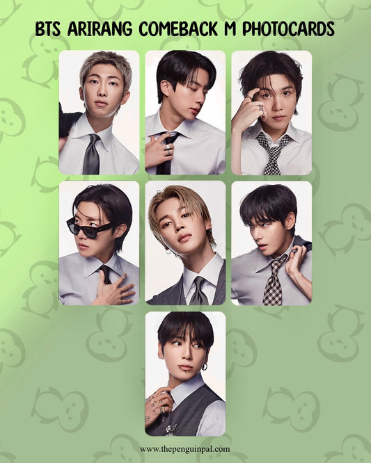 BTS Arirang Comeback M Photocards (7 pcs)